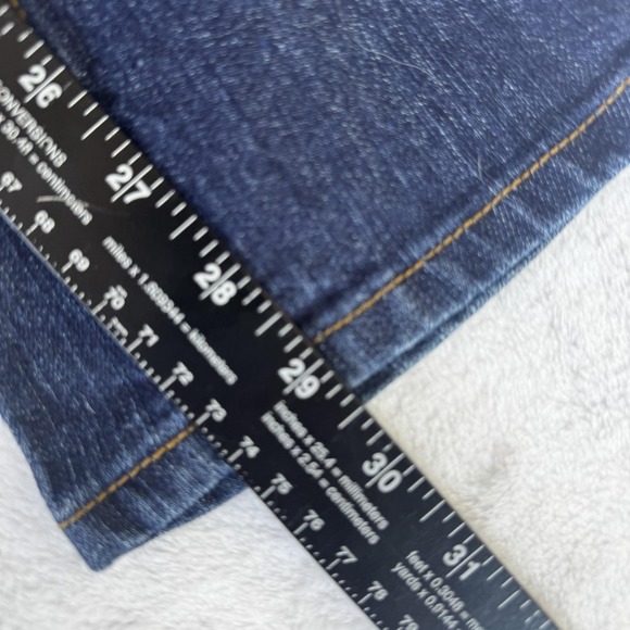 Southpole Jeans‎ Womens 9 Gold Embroidered Pocket Denim Straight Leg Distressed - Picture 10 of 10